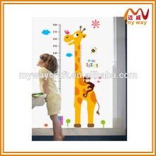 Autocollants muraux amovibles, autocollants mignons de taille haute girafe conçus pour les enfants